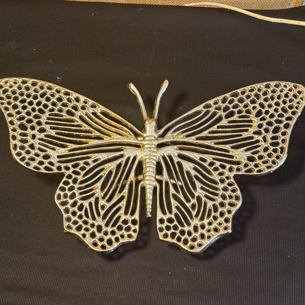 Gold Butterfly Standing Decor Accent